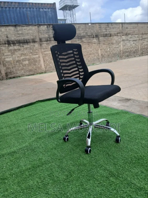 Kiti cha Ofisi cha Mesh chenye Headrest - 1