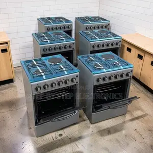 Jiko la Kusimama la 3 Gas Burners + 1 Electric Mpya