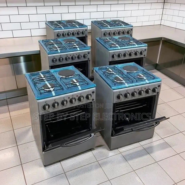 Brand New 3 Gas Burners + 1 Electric Free Standing Cooker - 1