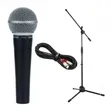 Shure SM58 Microphone Set na Kebo ya SSSnake - 1