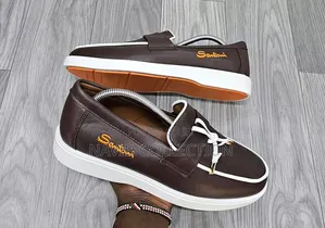 Santoni Leather Casual Shoes