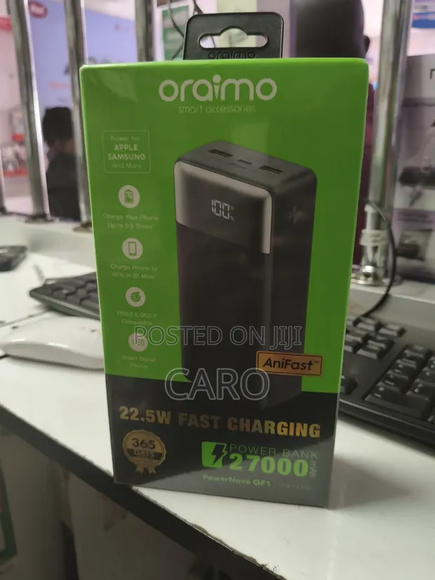 Oraimo Power Bank - Black - 1