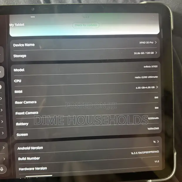 Infinix Xpad 30 Pro 128GB Gray - 1