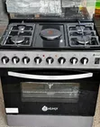 Nunix 60x80 Jiko la Kusimama la Gesi 4 + Umeme 1 na Oven ya Umeme - 1