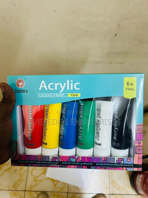 Seti ya Rangi za Acrylic 6 PCS - 1