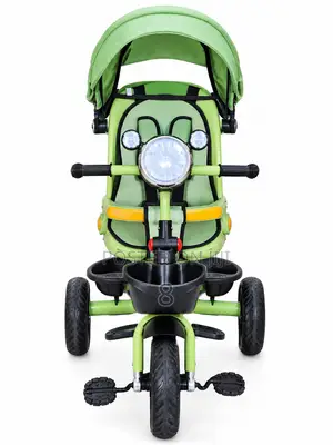 Kids Tricycle with Push Handle and Canopy