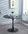 Circular MDF 4-Seater Table - 2