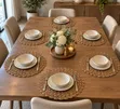 Nordic Round Woven Placemats - 2