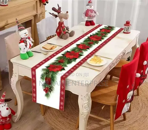 Christmas Table Runner - Merry Christmas Decorations - 1
