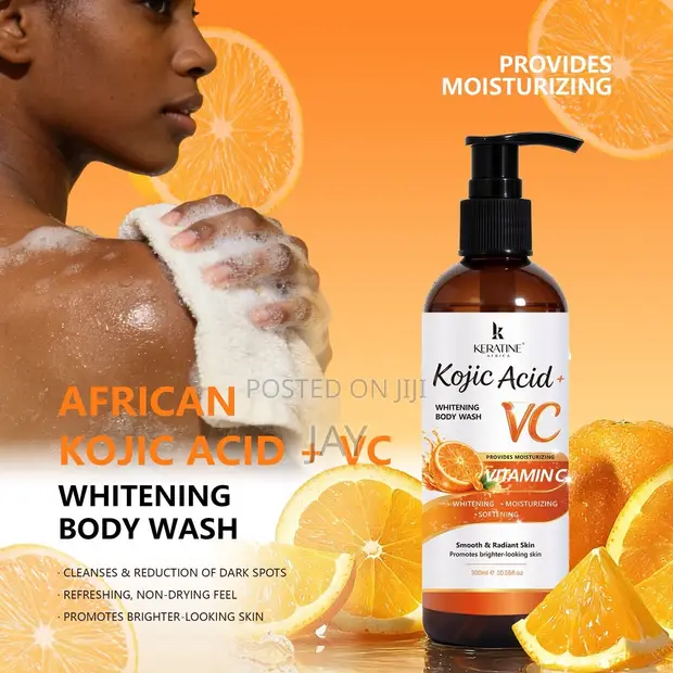 Keratine Africa Kojic Acid + Vitamin C Body Wash Nyeupe - 300ml - 1