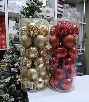 24 Pcs Bubbles za Krismasi (6cm)