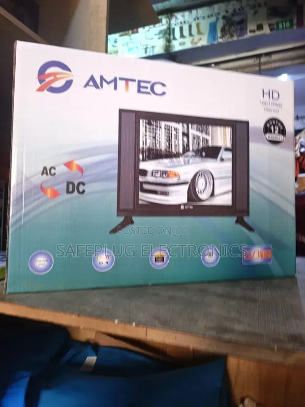 Amtec 19 Inch HD Digital TV - AC/DC, DVB-T2 - 1