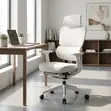 Kiti cha Ofisi Nyeupe cha Ergonomic Orthopedic - 3