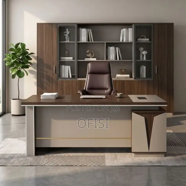 Ofisi ya Executive ya L-Shape - 1.6m - 1