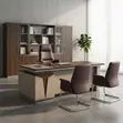 Ofisi ya Executive ya L-Shape - 1.6m - 2