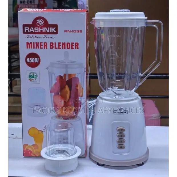 Rashnik RN-1038 450W Mixer Blender 2-in-1 - Nyeupe - 1