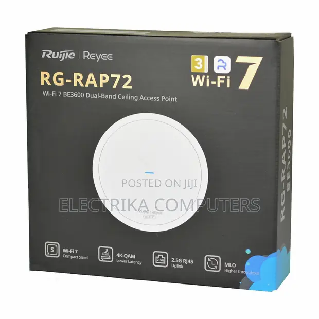 Ruijie RG-RAP72 BE3600 Wi-Fi 7 Ceiling Access Point - 1