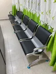 4-Seater Office Waiting Chairs with Chrome Arms - 2