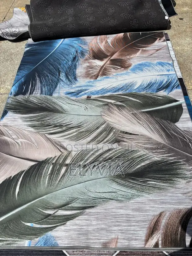 Rugi ya Kisasa ya 3D ya Manyoya (5'x7') - 1
