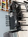Modern Black 6 Seater Dining Table Set - 3