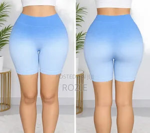 Shorts za Baiskeli za Wanawake za Bluu za High Waist