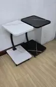 Meza ya Kando ya Mbao ya Kisasa na Magurudumu - 3