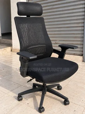 Kiti cha Ofisi Nyeusi cha Ergonomic
