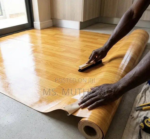 Premium Wood-Grain Vinyl Flooring (Mkeka Ya Mbao) - 1