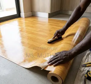 Premium Wood-Grain Vinyl Flooring (Mkeka Ya Mbao)