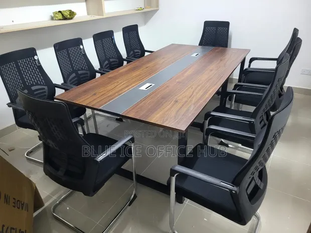 Modern 10 Seater Boardroom Conference Table & Chairs - 1