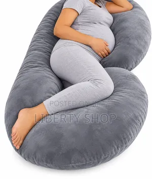 Crystal Velvet Pregnancy Pillow - Gray