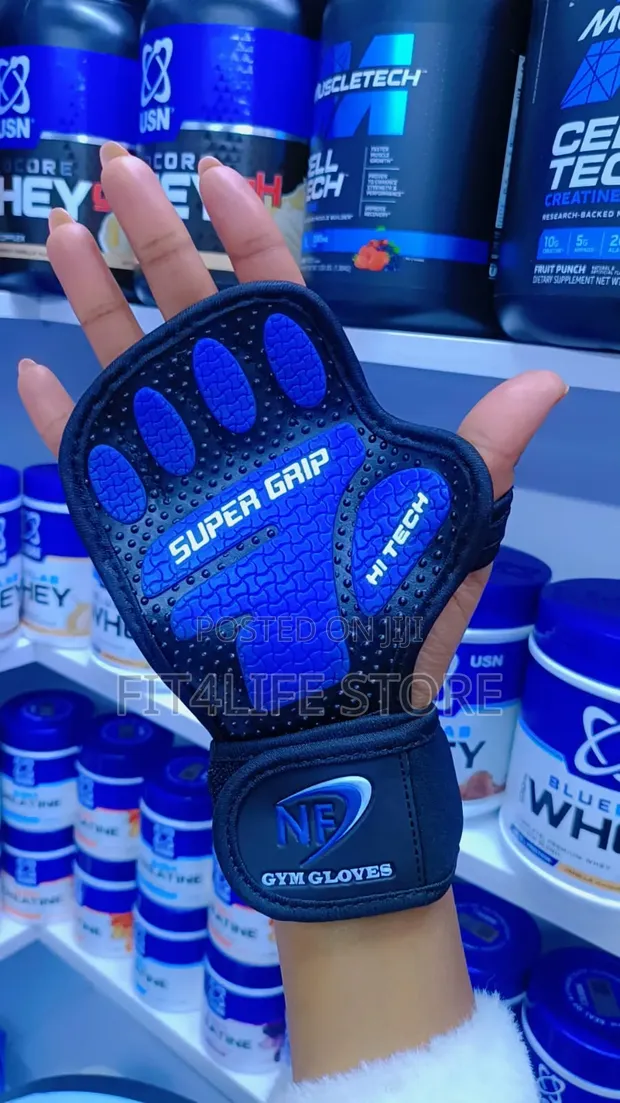 NF Gym Gloves - Super Grip with Wrist Support - 1
