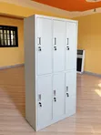 6-Door Steel Office Locker Cabinet - 5