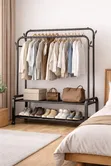 Heavy-Duty Double Rail Clothes Rack - 5