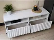 Imported Executive TV Stand with Shelves and Cabinet - 1