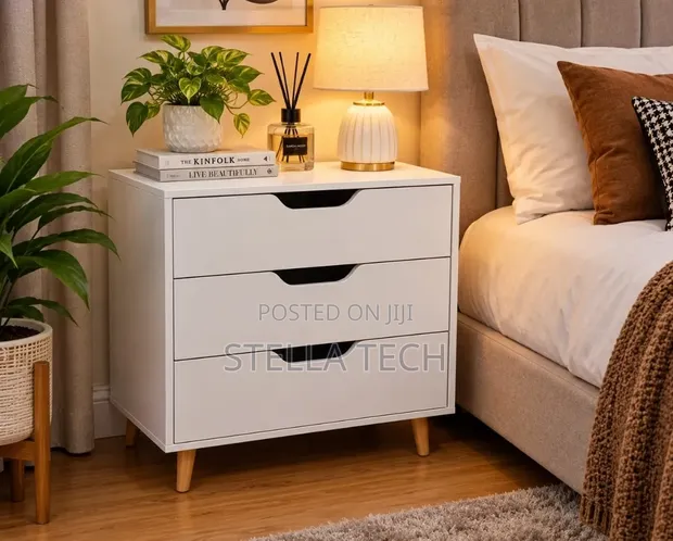 3 Drawer Imported Executive Bedside Cabinet - 1