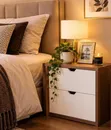 Brand New 2-Drawer Bedside Cabinet - 1