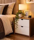 Brand New 2-Drawer Bedside Cabinet - 2