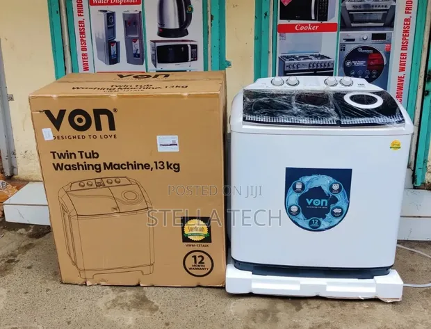 Von 13Kg Washing Machine, Twin Tub - 1
