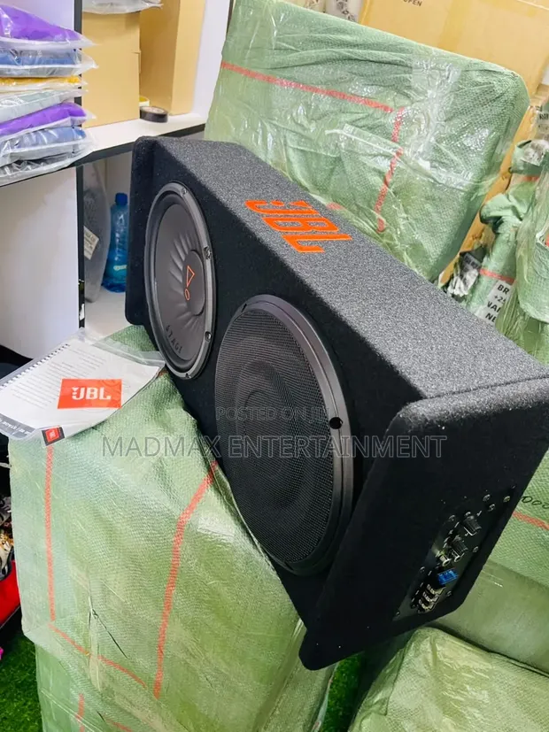 JBL Dual 10-inch Powered Car Subwoofer - 1