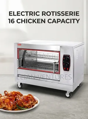 Commercial Electric Rotisserie - 16 Chicken Capacity