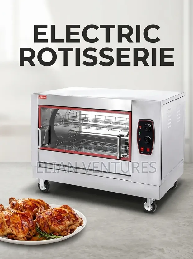 Brand New Commercial Electric Rotisserie (16 Chicken) - 1