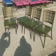 Leather Green Padded Restaurant Chairs - 1