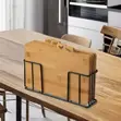 Seti ya Vipande 5 vya Mbao ya Mianzi ya Kukatia na Kishikilia - 2