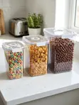 3 Large Acrylic Storage Containers Set - 3