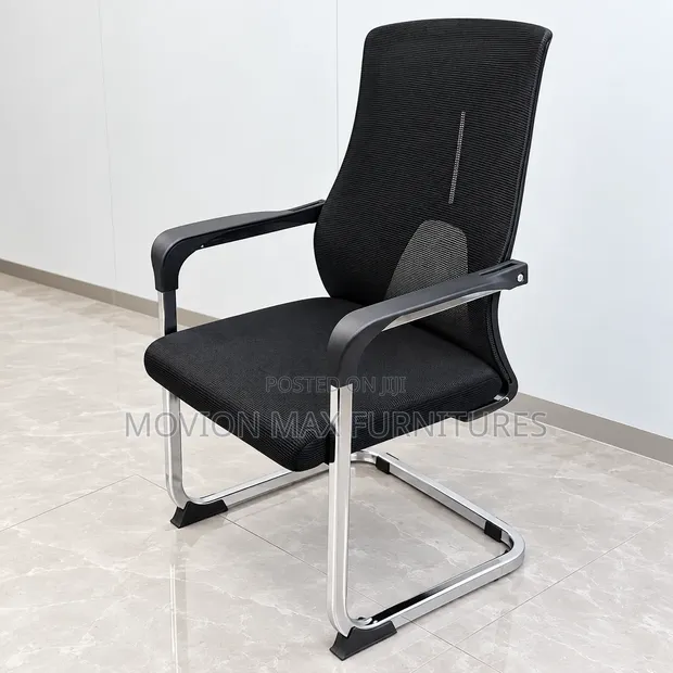 Premium Ergonomic Mesh Visitor Chair - Modern Office Seating - 1