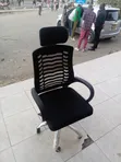 Boss Office Products Kiti cha Ofisi cha Mgongo Juu chenye Headrest - 1