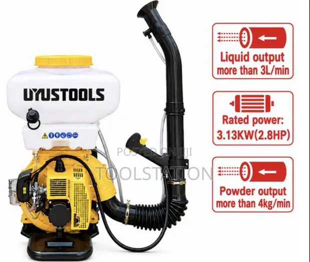 Uyus Tools FAG0415 Mist Blower/Duster ya Petroli - 2.8 HP, 14L Tank - 1