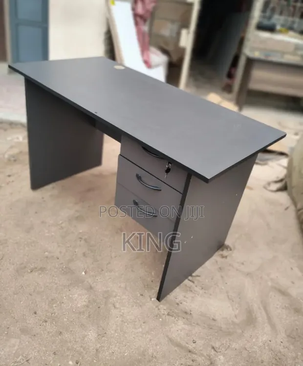 Modern Office Desk with Swivel and Drawers - 1