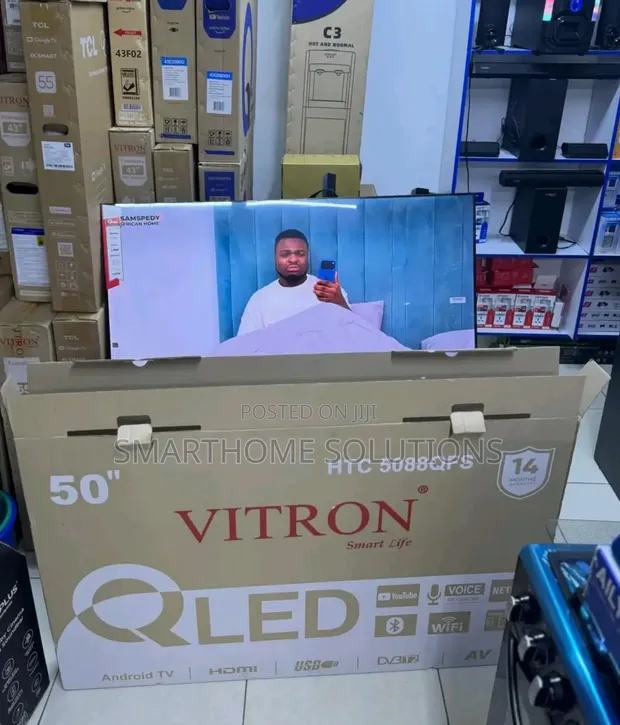 Vitron 50 Inch QLED Full HD Smart Android TV - 1